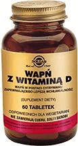 SOLGAR WAPŃ W POSTACI CYTRYNIANU Z WITAMINĄ D